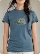 Image of Organic Women's Short Sleeve Tee- Machine in Ocean