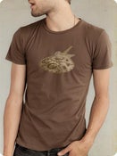 Image of Organic Men's Short Sleeve Tee-Machine in Bark