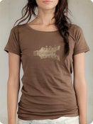 Image of Organic Women's Short Sleeve Tee-Headstock in Bark