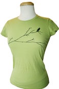 Image of Bird on Branch - Kiwi Short Sleeve