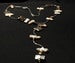 Image of Sterling Silver, Gold and Freshwater Pink Pearls Tie necklace