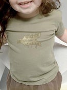 Image of Organic Toddler Short Sleeve Crew in Earth Moss