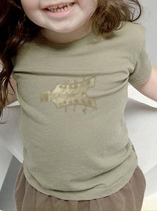 Image of Organic Toddler Short Sleeve Crew in Earth Moss