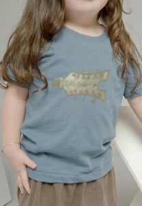 Image of Organic Toddler Short Sleeve Crew in Earth Ocean