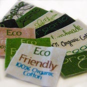 Image of  Custom Organic Fabric Tags - Labels Sew On