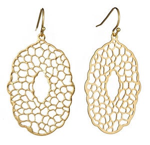 Image of Gold Dream Catcher Earrings