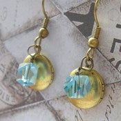 Image of Ice Princess Locket Earrings