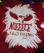 Image of Owl-White on Red