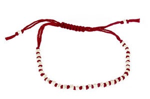 Image of Hand Knotted Sterling Silver Bead Bracelet