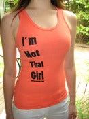 Image of "I'm Not That Girl" Tank Top (Peach)