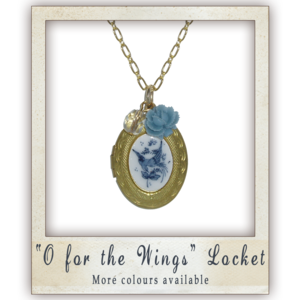 Image of "O for the Wings" Locket - More colours available