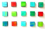 Image of Rhapsody 15.9 - collection of 15 mixed media wall blocks