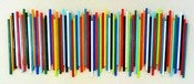 Image of Sticks in Multicolor Wall Sculpture - painted wood wall sculpture