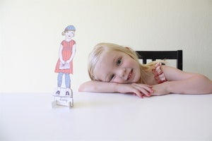 Image of Print It Yourself Paper Doll A La Cart