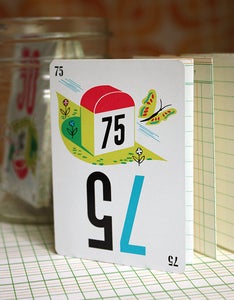 Image of game card: mini journal jot book [Mille Bornes Edition]