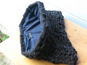 Image of oversized knit clutch/laptop bag