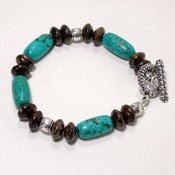 Image of Mens Handmade Beaded Bracelet - Southwest Style