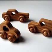 Image of Hand Crafted Wooden Cars (Oak)
