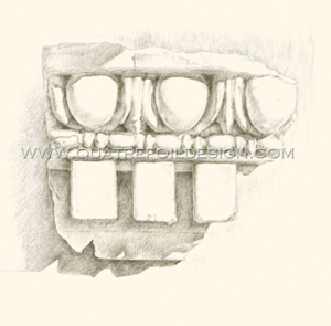 Image of Architectural Rendering: Egg and Dart Fragment (limited edition)