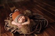 Image of Face Framing Baby Bear Beanie Newborn Prop