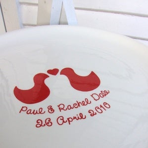 Image of Love birds wedding cake stand