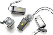 Image of Wheelie Bin Locket Necklace - numbered