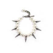 Image of Pure Expression Bracelet w/ Small Pearls & Short Spikes