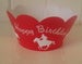 Image of Cupcake Wrappers - Red Cowboy