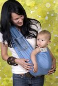 Image of baby sling denim