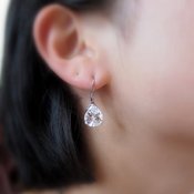 Image of Teardrops Diamonte Hook Earrings
