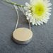 Image of mini silver disc pendant