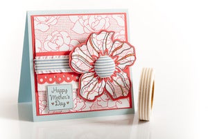 Image of 1 pk fabric tape - wild flowers - brooke - FT001