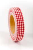 Image of 1 pk fabric tape - mini check - peppermint - FT013
