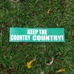 Image of KEEP THE COUNTRY COUNTRY BUMPER STICKER