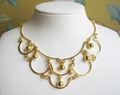 Image of Mexican Bib Necklace - Gold Vermeil