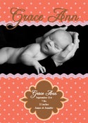Image of 5x7 Baby Announcement Photo Card Template (T5X7B002)