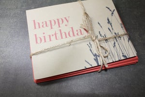 Image of Happy Birthday w/Wheat - Set of 8 Note Cards