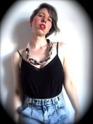 Image of  SUMMER pink, grey, green necklace with silver
