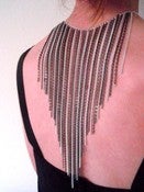 Image of Cascading Silver Chain Necklace