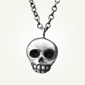 Image of Skully Necklace, Sterling Silver