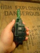 Image of Army Green F-1 Hand Grenade Soap, Olive Oil