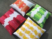 Image of CHOPPED VEGETABLES PILLOWS pdf quilted pillow covers pattern