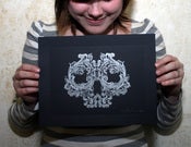 Image of Ornament(al) Skull Letterpress Print