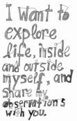 Image of I want to explore life, Oversized Postcard, set of 5