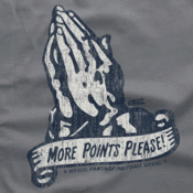 Image of MORE POINTS PLEASE!: grey