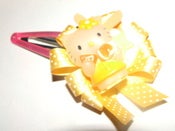 Image of Large ribbon rosette hairclip