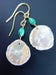 Image of Pearls coins earrings