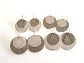 Image of leaf print earrings