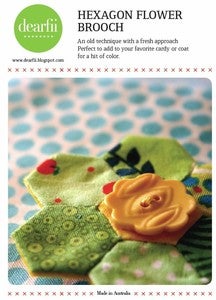 Image of Hexagon flower brooch kit