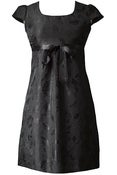 Image of Black Empire Line Mini Dress